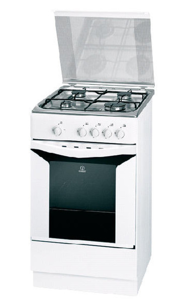 Indesit K1G2(XW)/E Freestanding Gas hob C White cooker