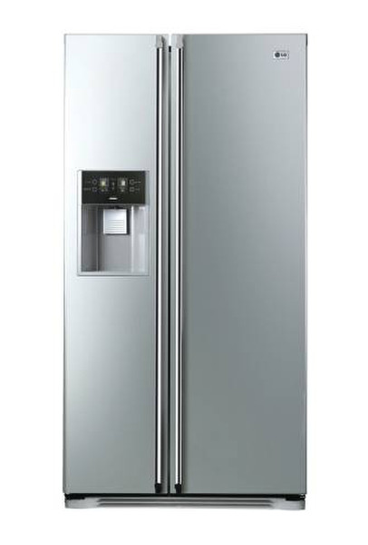 LG GW-L207FNQV freestanding A+ Silver side-by-side refrigerator