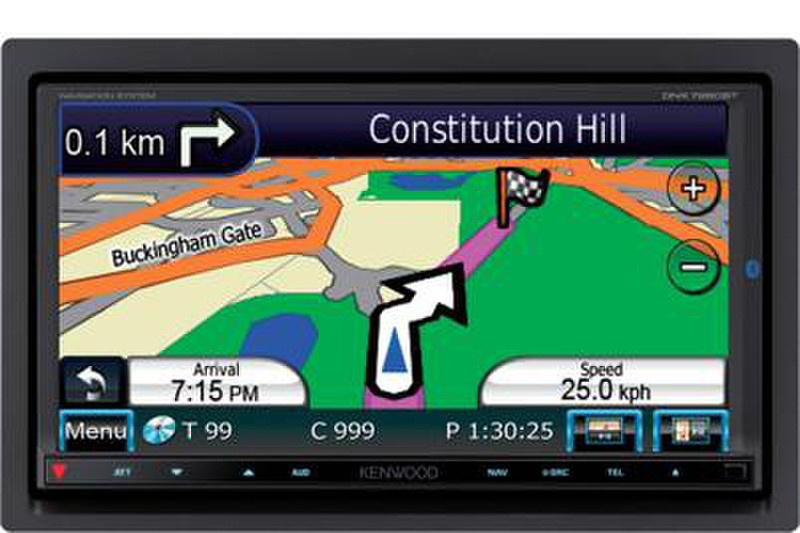 Kenwood Electronics DNX7260BT 6.95Zoll LCD Touchscreen 2650g Schwarz Navigationssystem