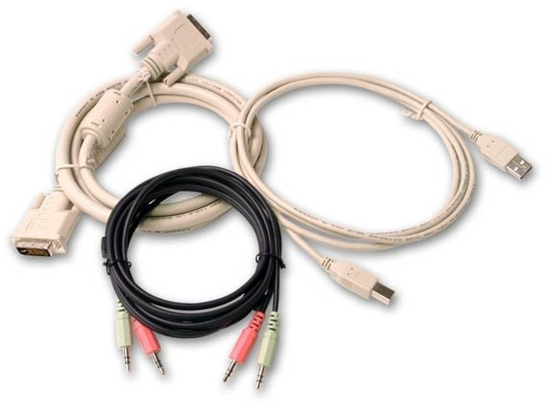 Vertiv SwitchView DVI-USB 6 ft 1.8m Grey KVM cable