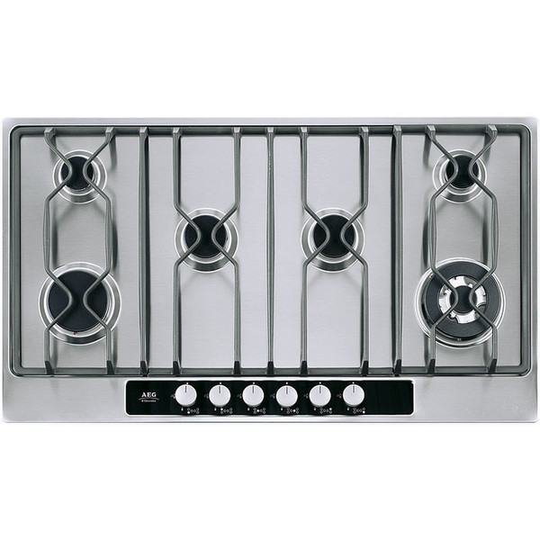 AEG 95852G-M Настольный Gas hob Cеребряный плита