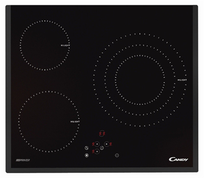 Candy PVD 633/1 N Eingebaut Ceramic hob Schwarz