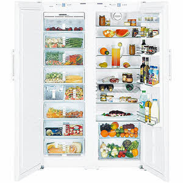 Liebherr SBS 7262 Premium NoFrost freestanding White side-by-side refrigerator