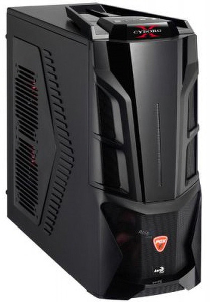 Aerocool Cyborg - X Midi-Tower Schwarz, Rot Computer-Gehäuse