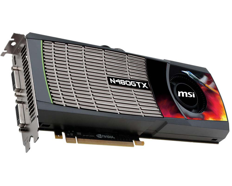 MSI N480GTX-M2D15 GeForce GTX 480 1.5ГБ GDDR5 видеокарта