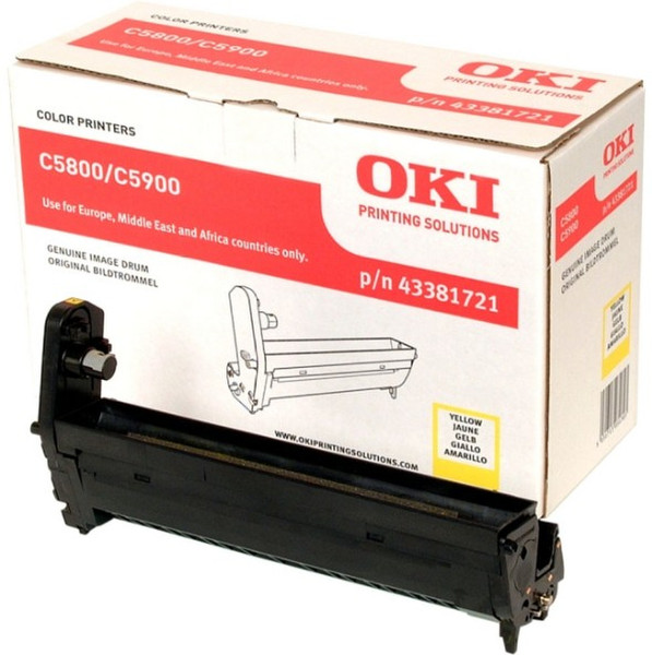 OKI 43381721 20000pages Yellow printer drum