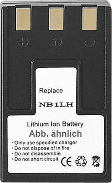 Soligor Batt. Subst. f/ Canon NB1LH Lithium-Ion (Li-Ion) 1000mAh 3.7V Wiederaufladbare Batterie