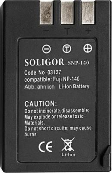 Soligor Batt. Substitute f/Fuji NP-140 Lithium-Ion (Li-Ion) 1100mAh 7.4V rechargeable battery