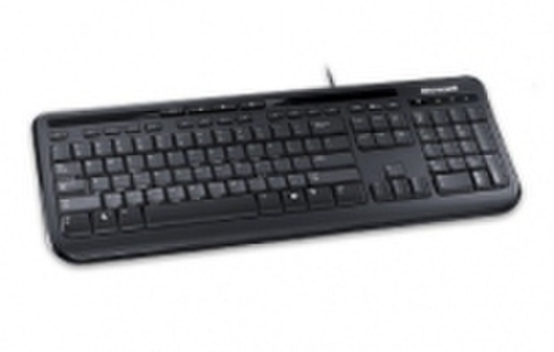 Microsoft Wired Keyboard 600 USB QWERTY Black keyboard