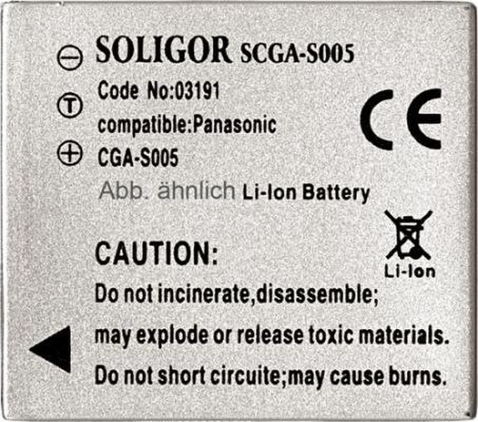 Soligor Batt. Subst. Panasonic CGA-S005 Lithium-Ion (Li-Ion) 1000mAh 3.7V Wiederaufladbare Batterie