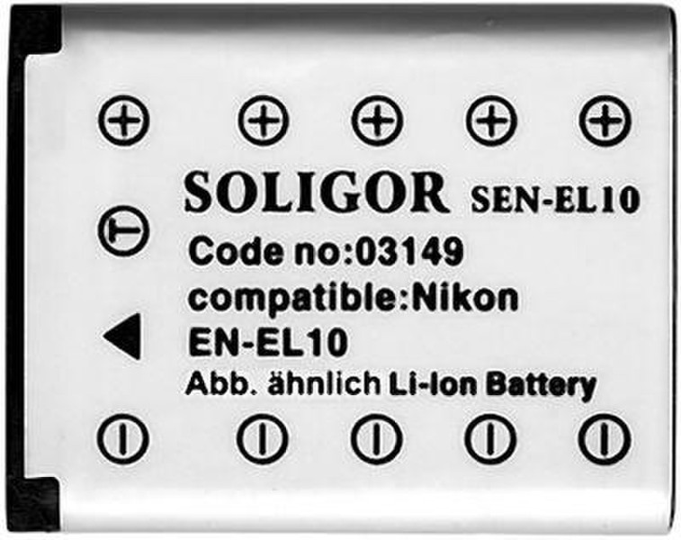 Soligor Battery Subst.f/ Nikon EN-EL10 Литий-ионная (Li-Ion) 660мА·ч 3.6В аккумуляторная батарея
