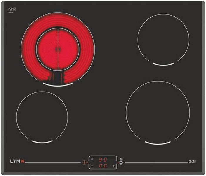 Lynx 4ET611LT Eingebaut Ceramic hob Schwarz Kochfeld