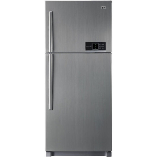 LG GR-M562YTQA freestanding Titanium fridge-freezer