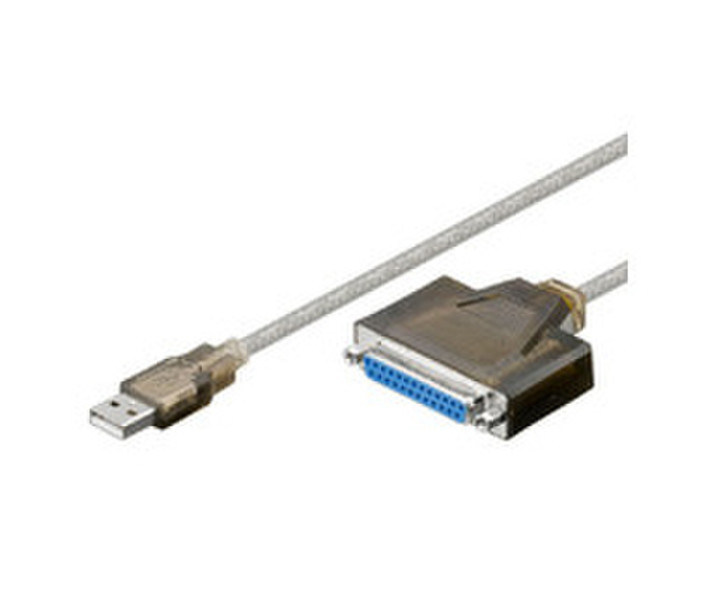 Microconnect USB/DB25 M-F 1.5m 1.5m Grau Paralleles Kabel