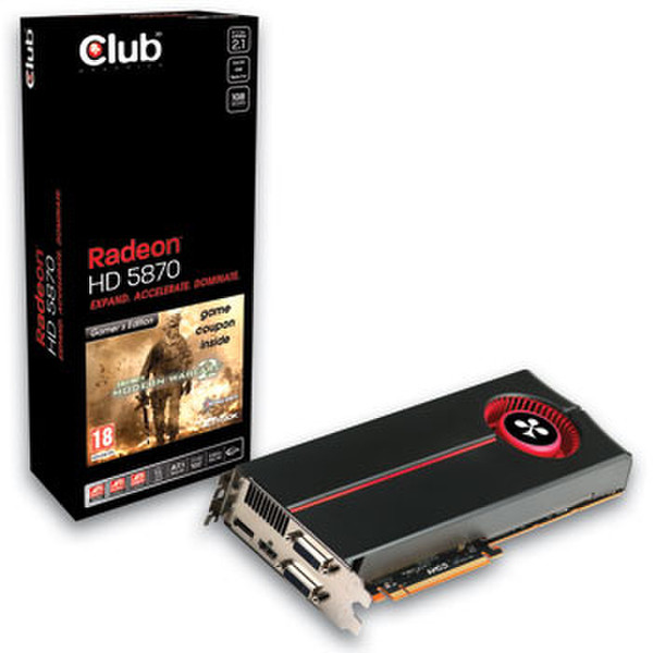 CLUB3D Radeon HD5870 1ГБ GDDR5