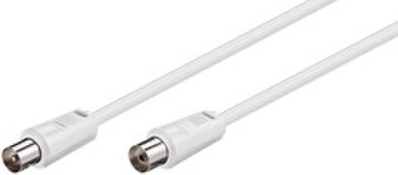 Ednet 84610 1.5m White coaxial cable