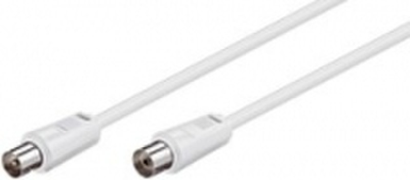 Ednet 84612 5м Белый коаксиальный кабель