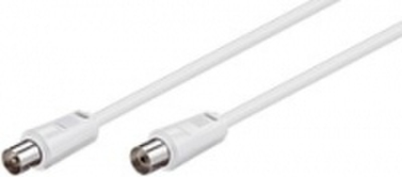 Ednet 84613 10m White coaxial cable