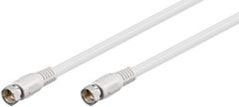 Ednet 84622 1.5m F F White coaxial cable