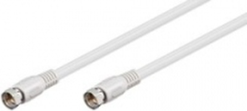 Ednet 84625 10м F F Белый коаксиальный кабель