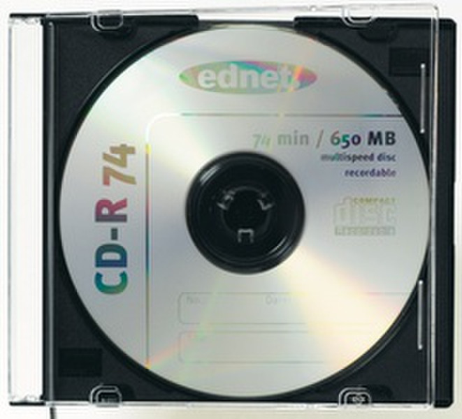 Ednet 91773 50Disks Schwarz CD-Hülle