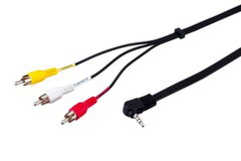 Ednet 84429 1.5m Black composite video cable