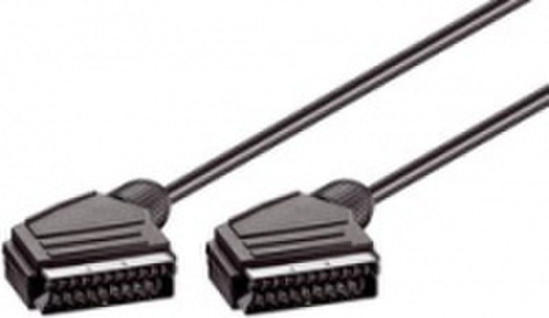 Ednet Scart cable 3 m 3m SCART (21-pin) SCART (21-pin) Schwarz SCART-Kabel