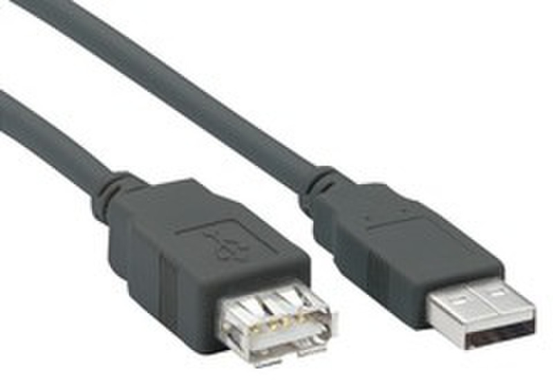 Ednet USB A (M/F), 3m 3m USB A USB A Schwarz USB Kabel