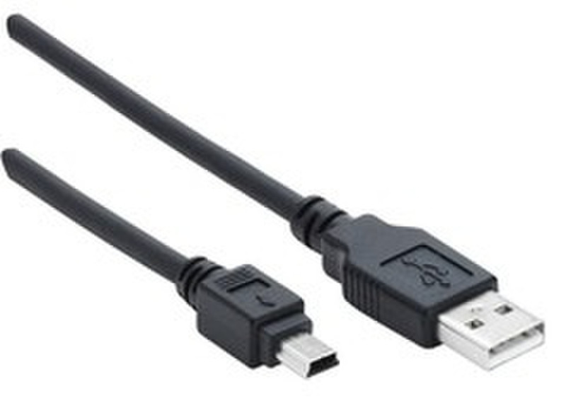 Ednet USB A - Mini USB B 2m 2m USB A Mini-USB B Schwarz USB Kabel