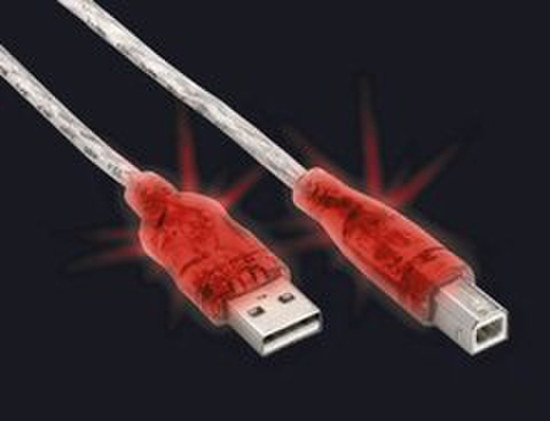 Ednet USB A/B 1.8 M 1.8m USB A USB B Red USB cable