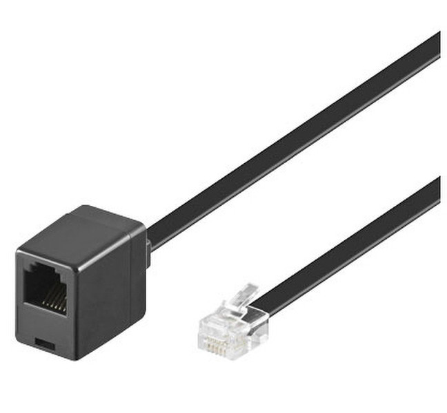 Wentronic 34101 6m Black telephony cable