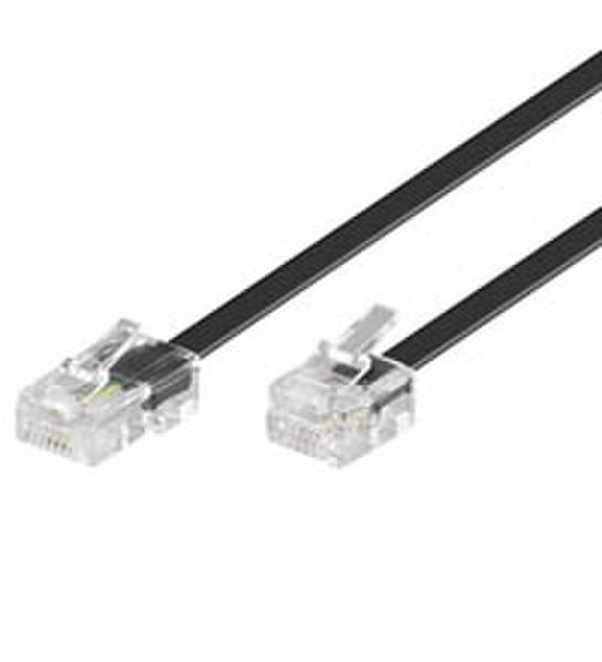 Wentronic 10m RJ11-RJ45 Cable 10m Schwarz Netzwerkkabel