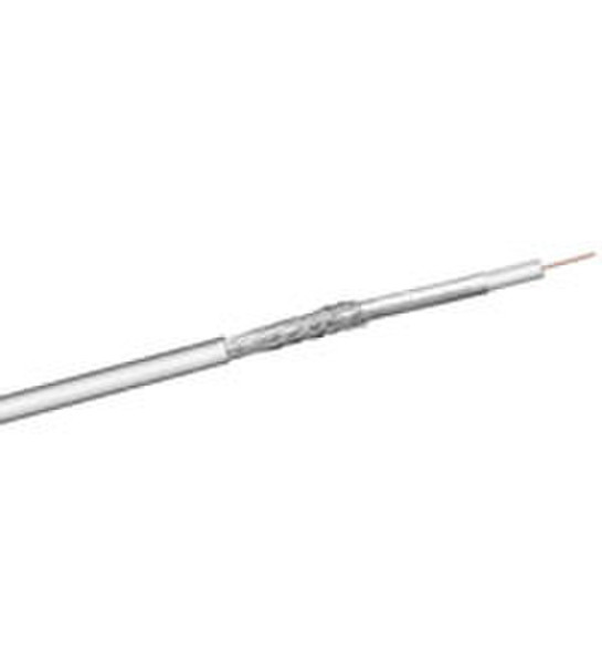 Wentronic Coaxial cable 2-100, 100m 100m White coaxial cable