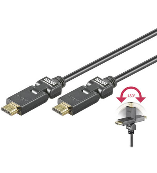 Wentronic MMK 626-150 G 1.5m (HDMI 1.3) PL 1.5m HDMI HDMI Schwarz HDMI-Kabel