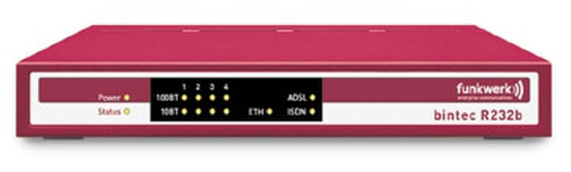 Funkwerk ADSL router with SIP proxy, IPSec and ISDN R232b ADSL wired router