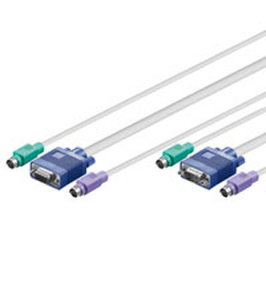 Wentronic KVM 3-in-1 Cable 1.8м кабель клавиатуры / видео / мыши