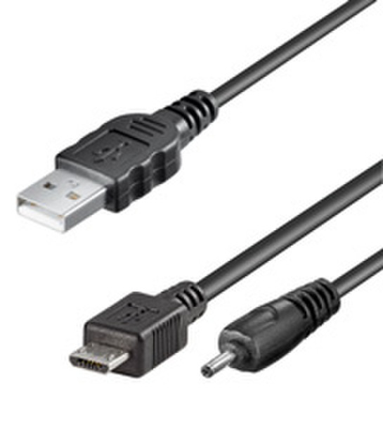 Wentronic USB datacable USB microUSB Черный дата-кабель мобильных телефонов