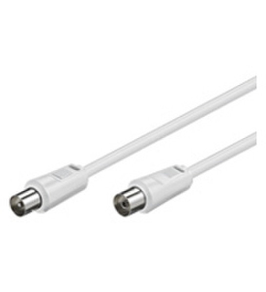 Wentronic 0.5m Coaxial Cable 0.5m M FM White coaxial cable