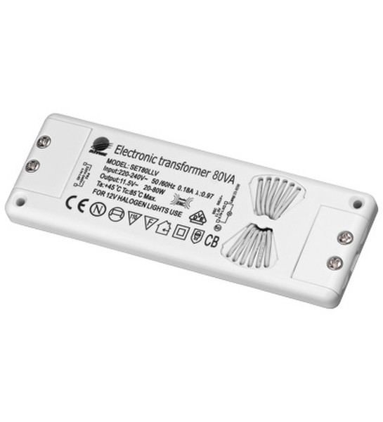 Wentronic SET 80 LLV indoor 80W White power adapter/inverter
