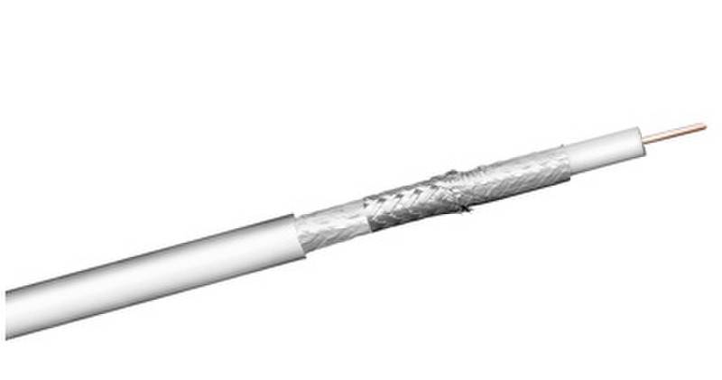 Wentronic 67127 100m White coaxial cable