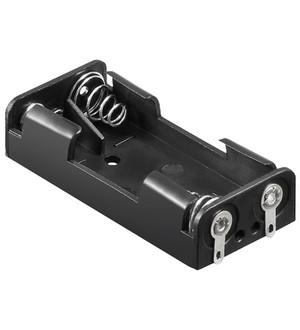 Wentronic BH AAA 2xL Passive holder Black