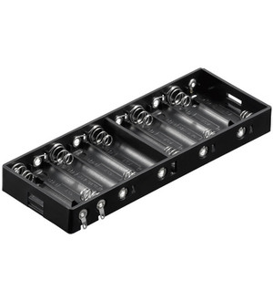 Wentronic BH AA 10xL Passive holder Black