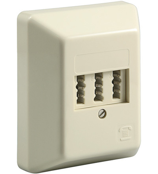 Wentronic 50263 Cream outlet box