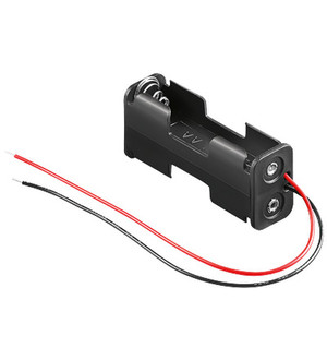 Wentronic BH AA 2xAK indoor Passive holder Black