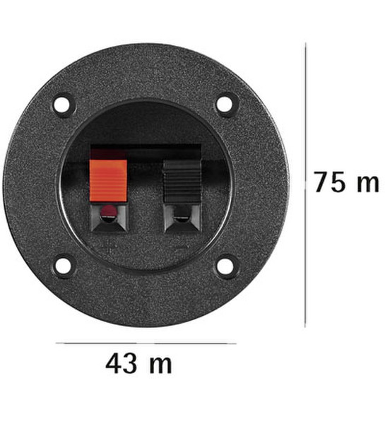 Wentronic LK 02 R Черный, Красный коннектор