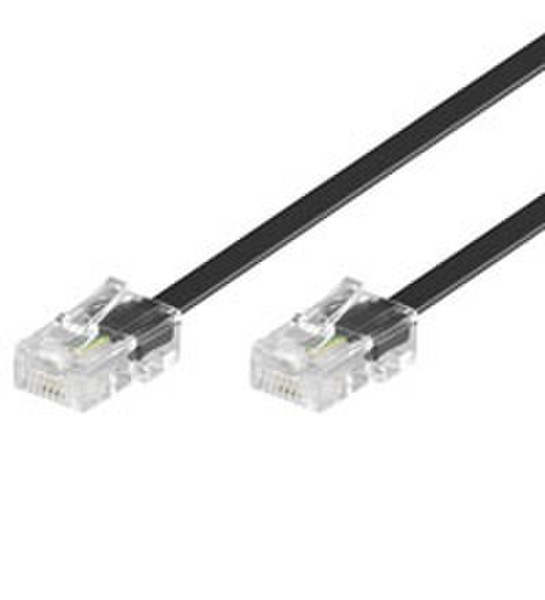 Wentronic TEL ISDN 8P4C 600 - 6m 6m Black networking cable
