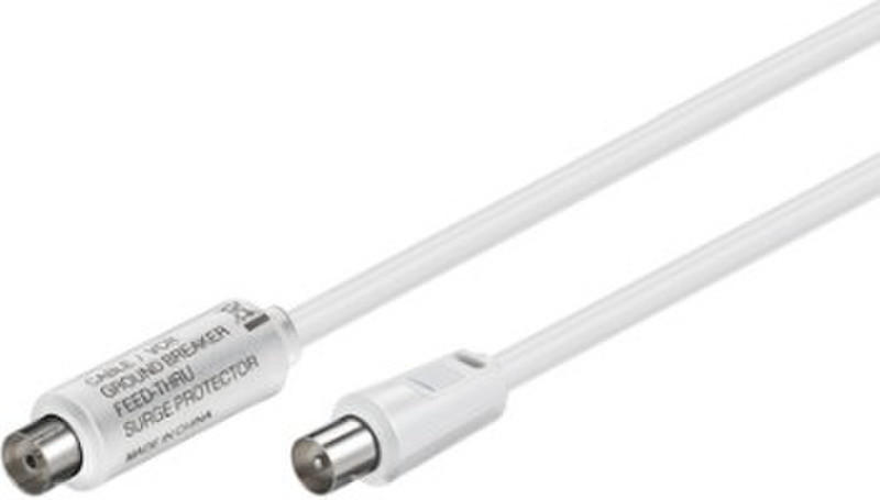 Wentronic 67229 1.5m IEC M IEC FM White coaxial cable