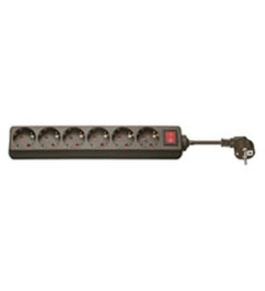 Wentronic AC power Extension 1.5m Brown surge protector