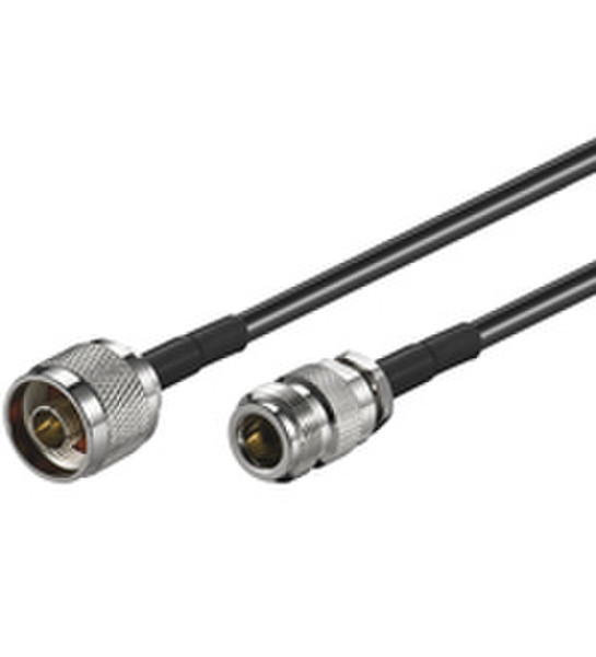 Wentronic N FM 500 - 5.0m 5m Black coaxial cable