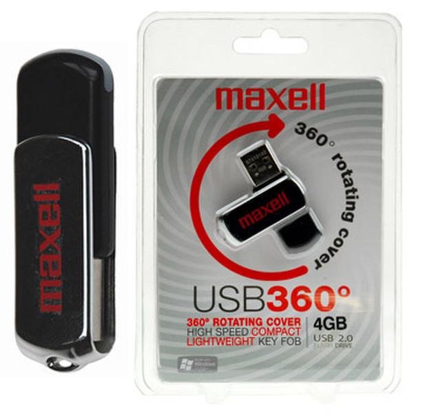 Maxell USB 360є II 16GB 16ГБ USB 2.0 Тип -A Серый USB флеш накопитель